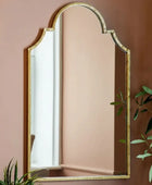 Decorative Distressed Gold Arched Top Portrait Mirror - The Farthing