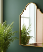 Distressed Gold Arched Top Portrait Mirror