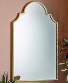 Decorative Distressed Gold Arched Top Portrait Mirror - The Farthing