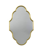 Decorative Distressed Gold Shaped Portrait Mirror - The Farthing
