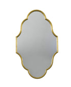 Decorative Distressed Gold Shaped Portrait Mirror - The Farthing