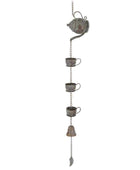 Decorative Hanging Teapot and Cups Rain Chain - The Farthing