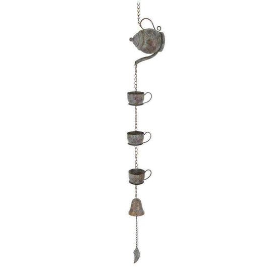 Decorative Hanging Teapot and Cups Rain Chain - The Farthing