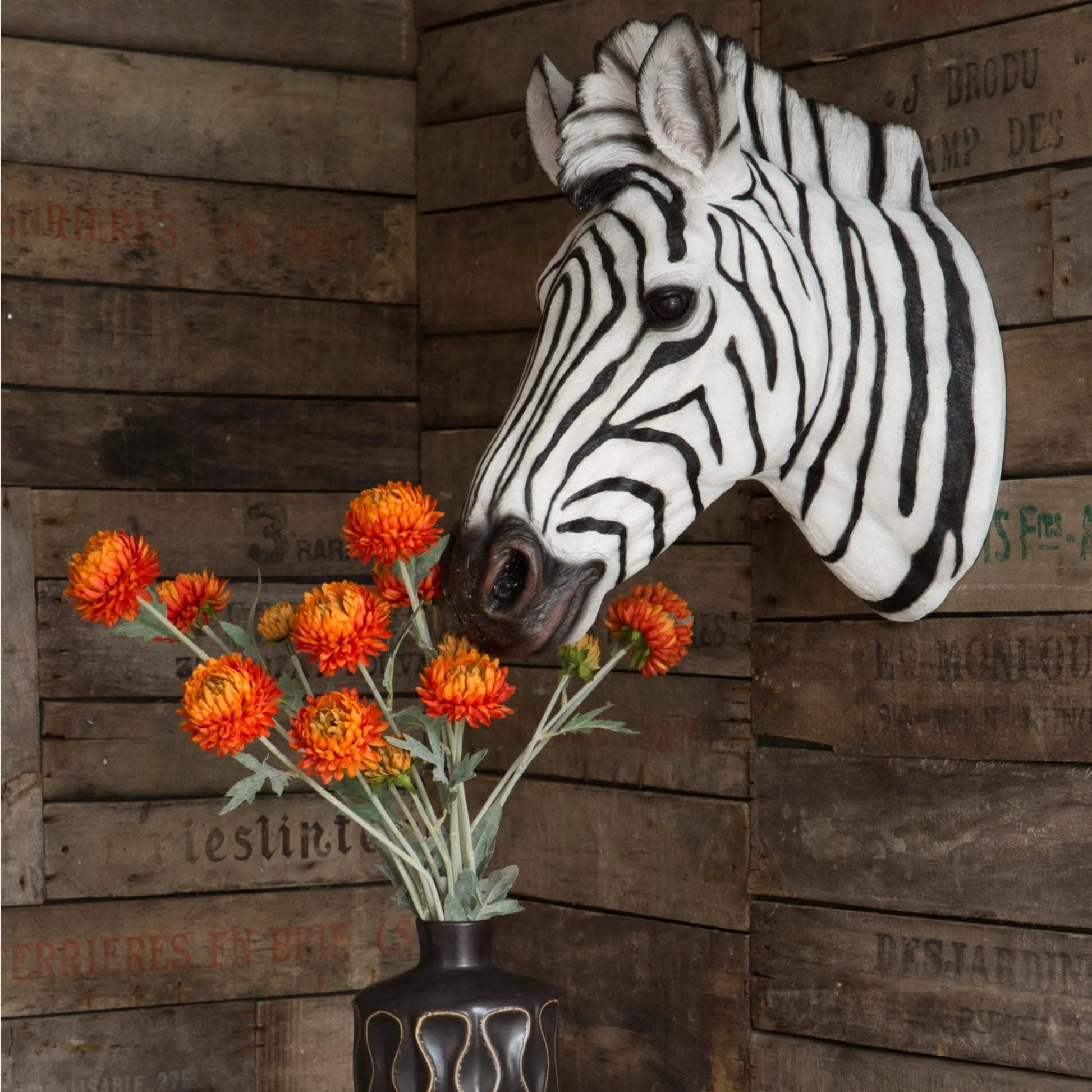 Decorative Wall Mounted Zebra Head - The Farthing