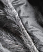 Deep Super Soft Grey Faux Fur Throw - The Farthing