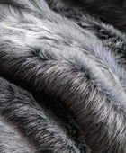 Deep Super Soft Grey Faux Fur Throw - The Farthing