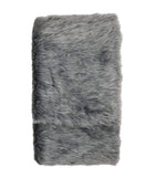 Deep Super Soft Grey Faux Fur Throw - The Farthing