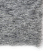 Deep Super Soft Grey Faux Fur Throw - The Farthing