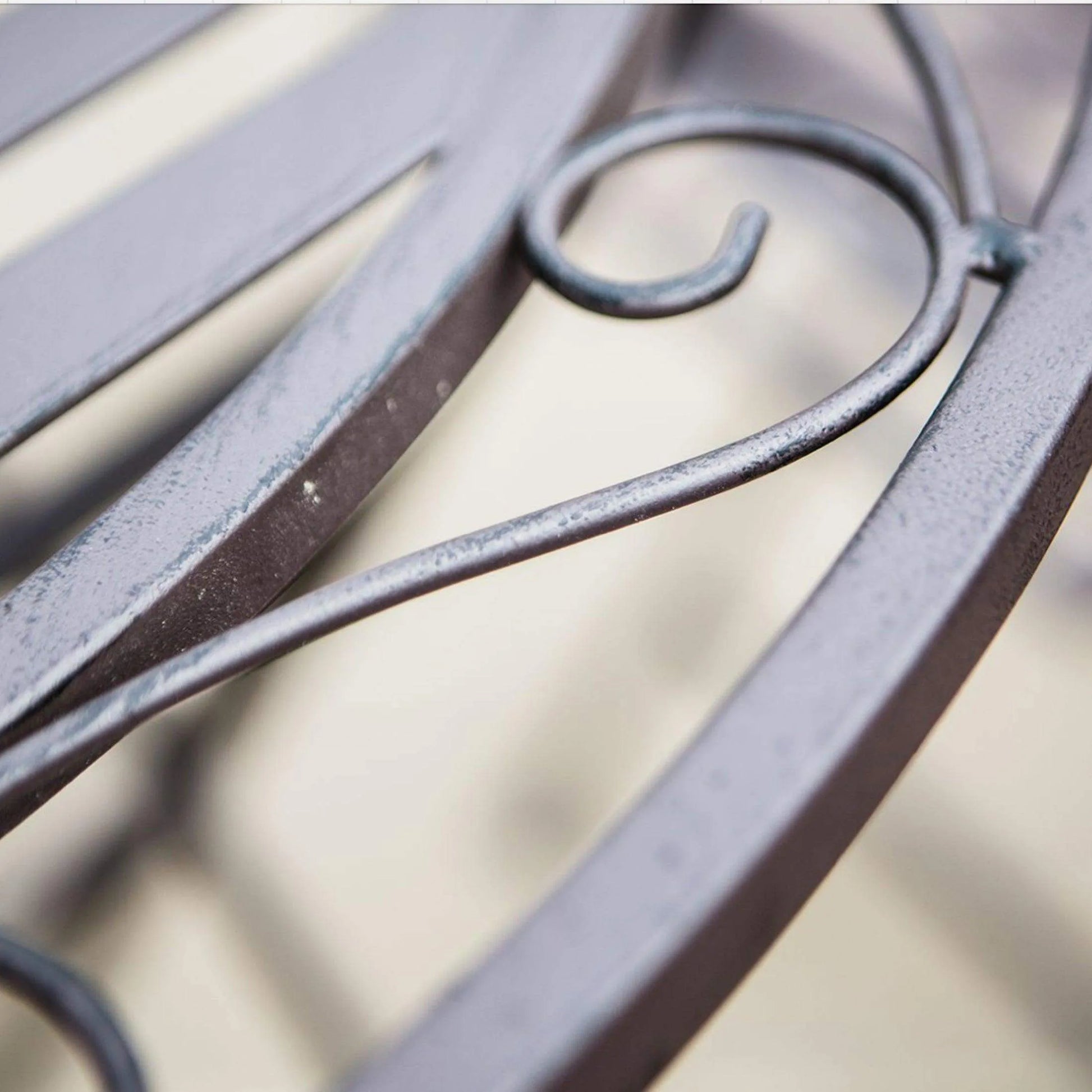 Distressed Brown Metal 2 Seater Bistro Set - The Farthing