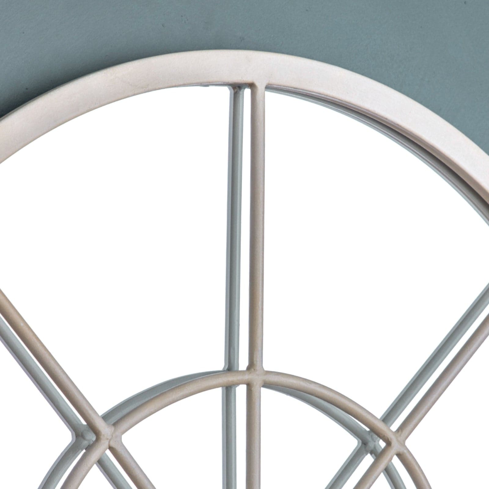 Distressed Cream Arched Top Window Mirror - The Farthing