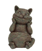 Distressed Finish Cheshire Cat Garden Ornament - The Farthing