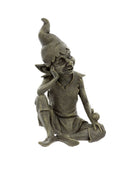 Distressed Finish Garden Sitting Pixie Ornament - The Farthing