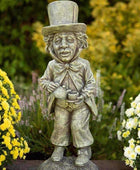 Distressed Finish Mad Hatter Garden Ornament - The Farthing