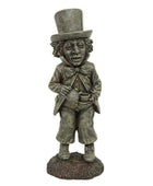 Distressed Finish Mad Hatter Garden Ornament - The Farthing