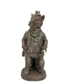 Distressed Finish Mr Fox Garden Ornament - The Farthing