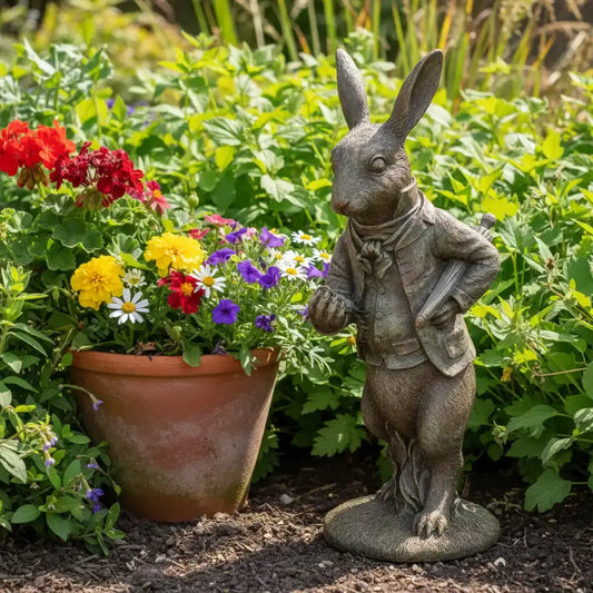 white rabbit ornament 