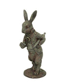 Distressed Finish White Rabbit Garden Ornament - The Farthing