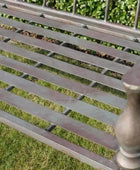 Distressed Iron Garden Bench - The Farthing