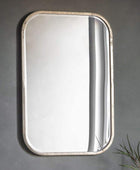 Distressed Rounded Edge Rectangle Wall Mirror - The Farthing