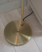 Domed Glass Burnished Brass Floor Lamp - The Farthing