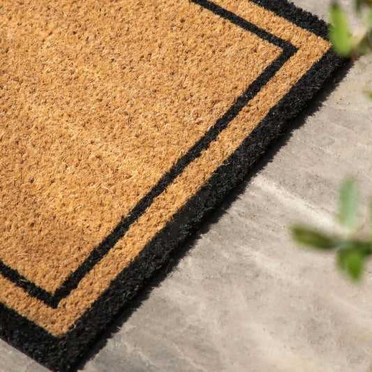 Double Coir Doormat with Double Border - The Farthing