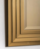 Elegant Gold Rectangular Wall Mirror - The Farthing