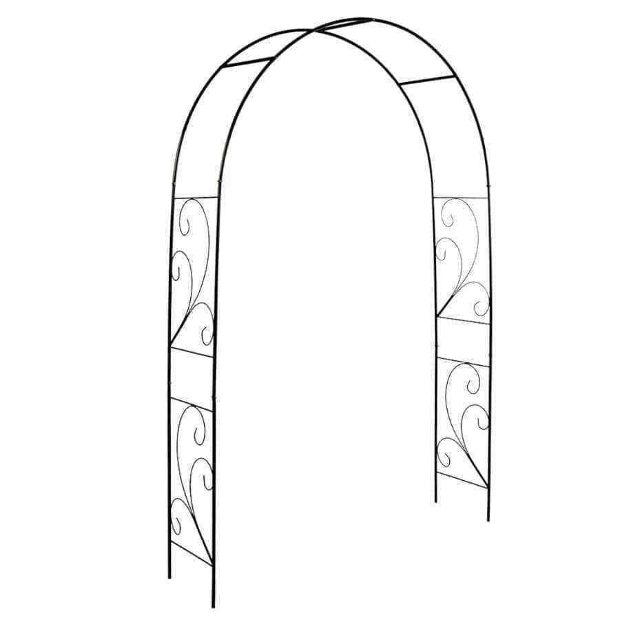 Elegant Scroll Rose Arch Garden Plant Support - The Farthing