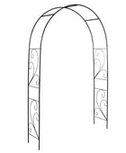 Elegant Scroll Rose Arch Garden Plant Support - The Farthing