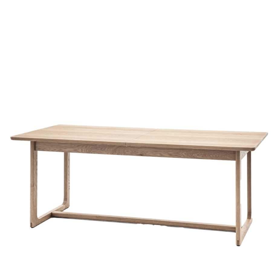 Extending Nordic Smoked Oak Dining Table (8 Seater) - The Farthing