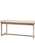 Extending Nordic Smoked Oak Dining Table (8 Seater) - The Farthing