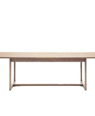 Extending Nordic Smoked Oak Dining Table (8 Seater) - The Farthing