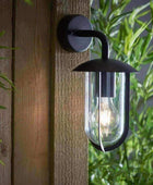 Exterior Black Dome Swan Downlighting Wall Light - The Farthing