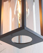 Exterior Black Rectangular Silhouette Downlighting Wall Light - The Farthing