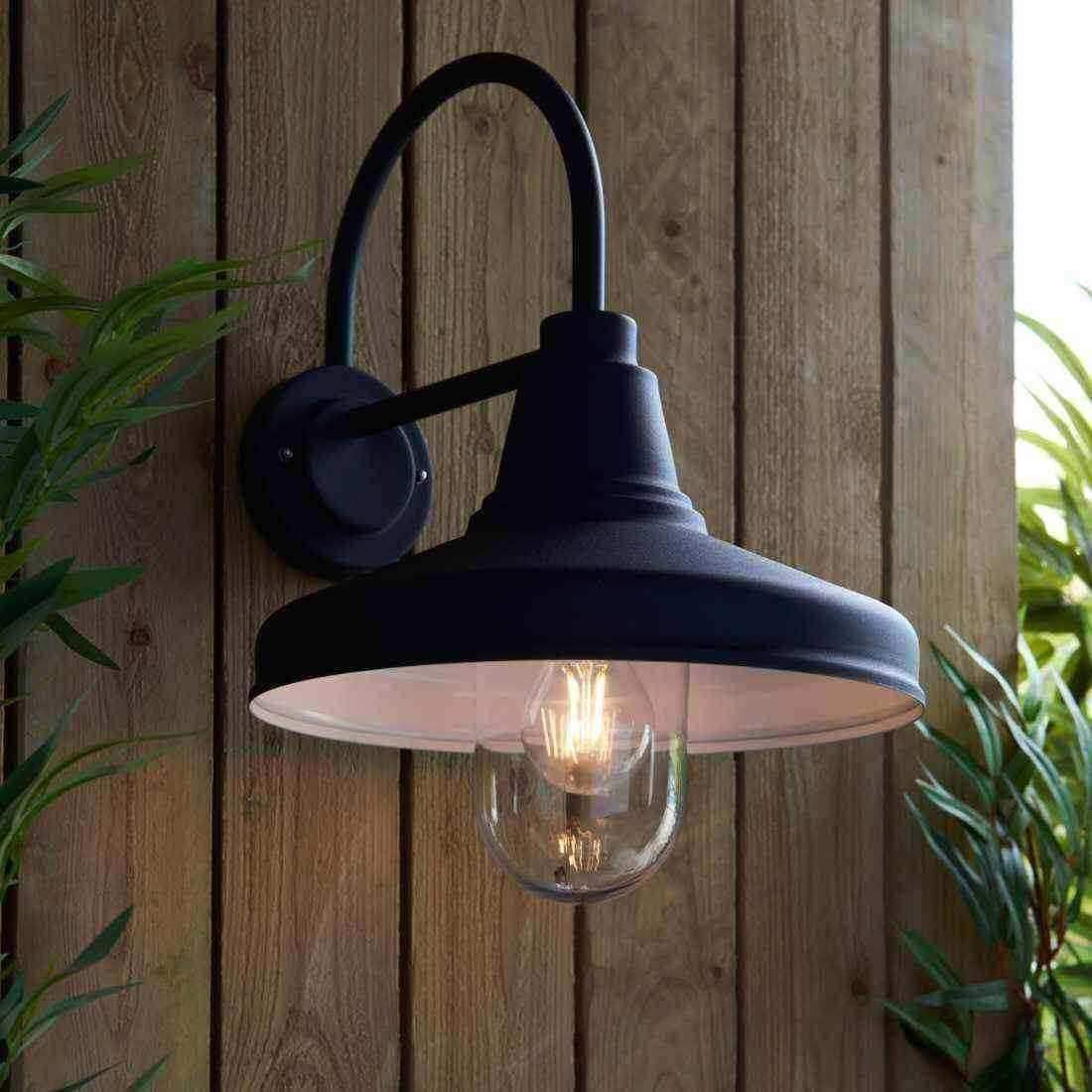 Exterior Black Wiltshire Barn Downlighting Wall Light - The Farthing