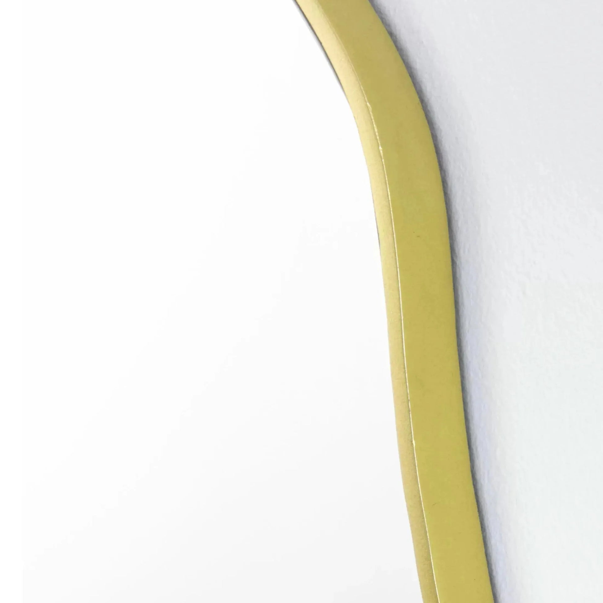 Extra Large Circular Wavy Edge Gold Wall Mirror - The Farthing