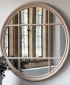 Extra Large Round Window Mirror - The Farthing