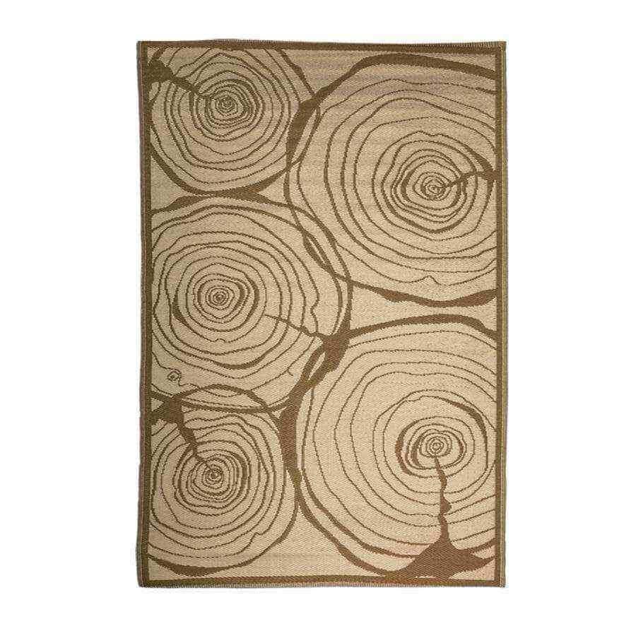 Extra Large Wood Patterned Rectangle Outdoor Rug - The Farthing