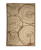 Extra Large Wood Patterned Rectangle Outdoor Rug - The Farthing