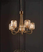 Faceted Glass & Antique Brass Pendant Light - The Farthing