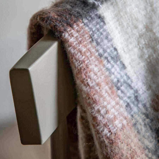 Faux Mohair Check Design Throw - The Farthing