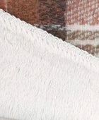 Faux Mohair Check Design Throw - The Farthing
