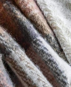 Faux Mohair Check Design Throw - The Farthing