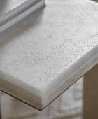 Faux Travertine Topped Antique Bronze Legged Supper Table - The Farthing