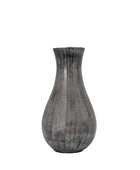 Fluted Metal Vase - The Farthing