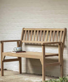 Folding Acacia Wood Garden Bench - The Farthing