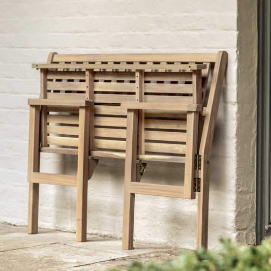 Folding Acacia Wood Garden Bench - The Farthing