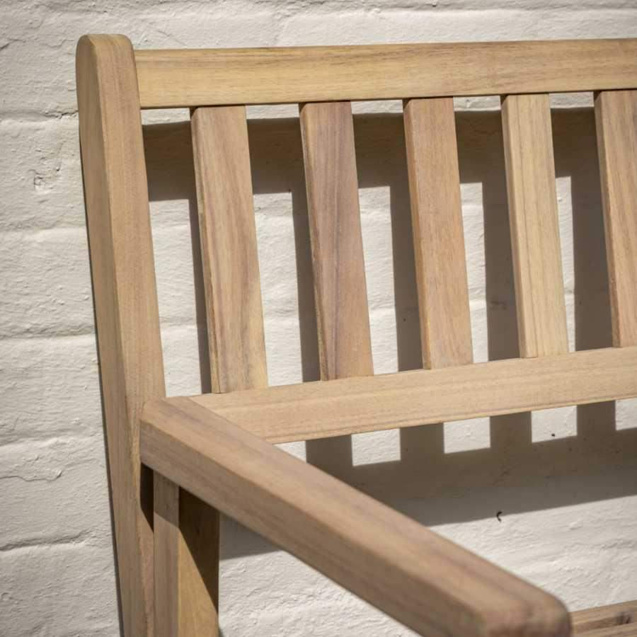 Folding Acacia Wood Garden Bench - The Farthing