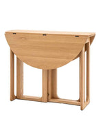 Folding Round Nordic Oak Dining Table - The Farthing