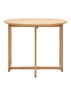 Folding Round Nordic Oak Dining Table - The Farthing