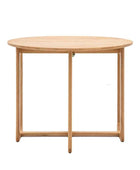 Folding Round Nordic Oak Dining Table - The Farthing